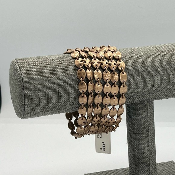 Premier Designs Jewlery Gold Status Classic Bracelet Shimmer Accessory New - Picture 5 of 8